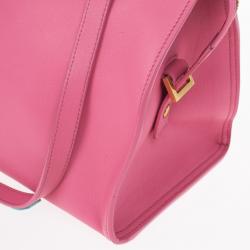 Pre Owned Saint Laurent Paris Pink Fushia Ligne Y Mini Cabas Bag