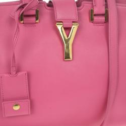 Pre Owned Saint Laurent Paris Pink Fushia Ligne Y Mini Cabas Bag