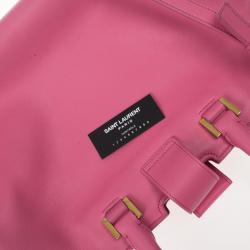 Pre Owned Saint Laurent Paris Pink Fushia Ligne Y Mini Cabas Bag