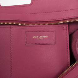 Pre Owned Saint Laurent Paris Pink Fushia Ligne Y Mini Cabas Bag