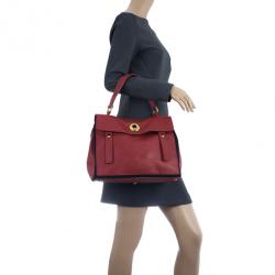 مملوكة مسبقًا Saint Laurent Paris Red New Muse Two Bag