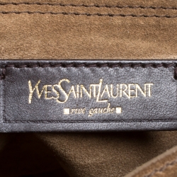 Pre Owned حقيبة يد سان لوران باريس ميوز تو جلد بنية متوسطة