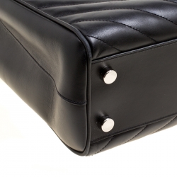 Pre Owned حقيبة يد سان لوران باريس شوبر كاساندريه جلد ماتيلاس عنابي