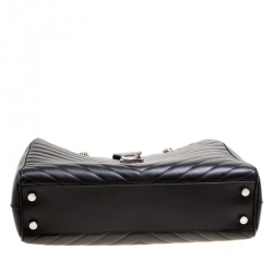 Pre Owned حقيبة يد سان لوران باريس شوبر كاساندريه جلد ماتيلاس عنابي