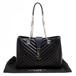 Pre Owned حقيبة يد سان لوران باريس شوبر كاساندريه جلد ماتيلاس عنابي