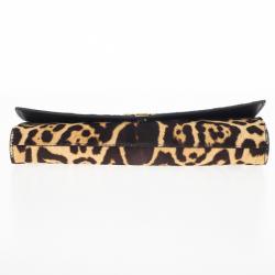 مملوكة مسبقًا Yves Saint Laurent Leopard Cabas Chyc Clutch
