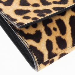 مملوكة مسبقًا Yves Saint Laurent Leopard Cabas Chyc Clutch
