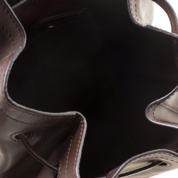 Pre Owned Ralph Lauren Brown Leather Ricky Drawstring Bucket Bag