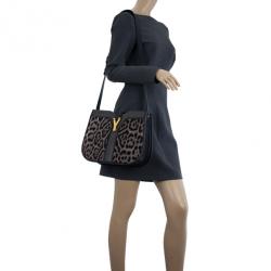 مملوكة مسبقًا Saint Laurent Paris Leopard Calfhair Medium Chyc Shoulder Bag