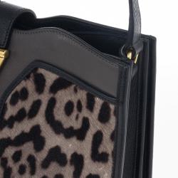 مملوكة مسبقًا Saint Laurent Paris Leopard Calfhair Medium Chyc Shoulder Bag