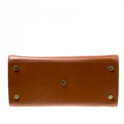 مملوكة مسبقًا Saint Laurent Brown Leather Large Sac De Jour Tote