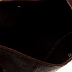 Saint Laurent Brown Leather Mombasa Hobo