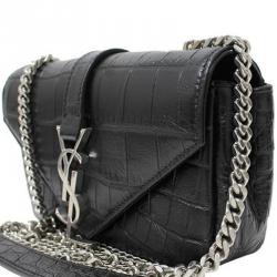 SAINT LAURENT PARIS Shoulder Bag 515822 Chain bag leather Black