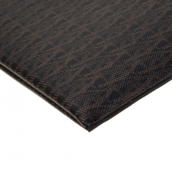 Saint Laurent Brown Monogram Coated Canvas Zip Pouch
