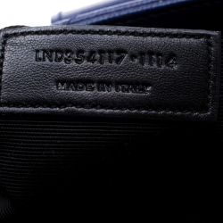 مملوكة مسبقًا Saint Laurent Blue Matelasse Leather Cassandre Shopper Tote