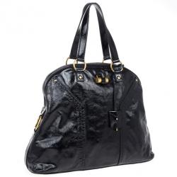 مملوكة مسبقًا Saint Laurent Paris Patent Teal Large Muse Bag