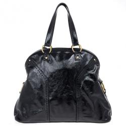 مملوكة مسبقًا Saint Laurent Paris Patent Teal Large Muse Bag