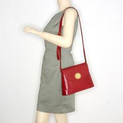 مملوكة مسبقًا Yves Saint Laurent Red Leather Vintage Shoulder Bag
