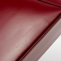 مملوكة مسبقًا Yves Saint Laurent Red Leather Vintage Shoulder Bag