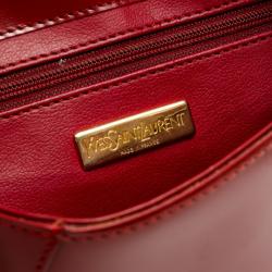 مملوكة مسبقًا Yves Saint Laurent Red Leather Vintage Shoulder Bag