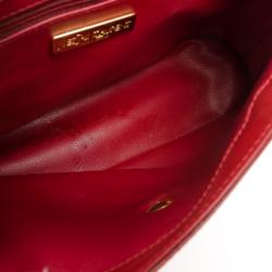 مملوكة مسبقًا Yves Saint Laurent Red Leather Vintage Shoulder Bag