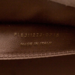 مملوكة مسبقًا حقيبة كلتش سان لوران قلاب بل دو جور جلد لامعة خضراء