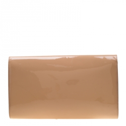 مملوكة مسبقًا حقيبة كلتش سان لوران قلاب بل دو جور جلد لامعة خضراء