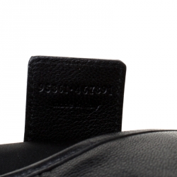 Pre Owned حقيبة سان لوران باريس مومباسا جلد سوداء/ حمراء