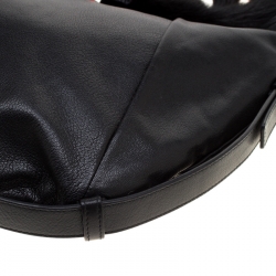 Pre Owned حقيبة سان لوران باريس مومباسا جلد سوداء/ حمراء