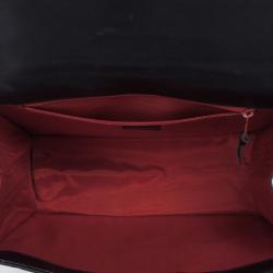 Pre Owned  Yves Saint Laurent Vintage Chevron Black Envelope Clutch Bag