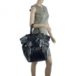 مملوكة مسبقًا Saint Laurent Paris Large Black Downtown Tote