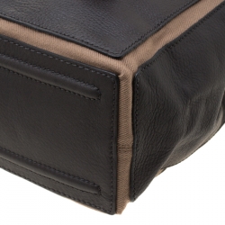 Saint Laurent Paris Grey Leather and Fabric Muse Two Messenger Bag