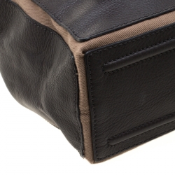 Saint Laurent Paris Grey Leather and Fabric Muse Two Messenger Bag