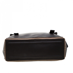 Saint Laurent Paris Grey Leather and Fabric Muse Two Messenger Bag