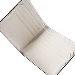 مملوكة مسبقًا محفظة سان لوران طية مزدوجة فراغمنتز ايست/ ويست جلد بيج فاتحة