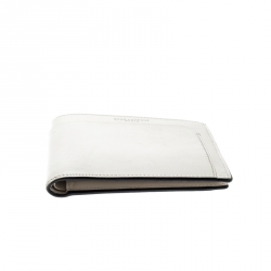 مملوكة مسبقًا محفظة سان لوران طية مزدوجة فراغمنتز ايست/ ويست جلد بيج فاتحة