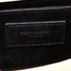 Pre Owned Saint Laurent Paris Beige Leather Medium Kate Shoulder Bag