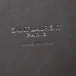 مملوكة مسبقًا حقيبة يد سان لوران باريس ساك دو جور كلاسيك نانو جلد رمادية