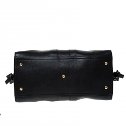 Pre Owned حقيبة سان لوران باريس كاباس شيك متوسط جلد سوداء