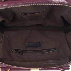 مملوكة مسبقًا Yves Saint Laurent Purple Patent Majorelle Medium Top Handle 