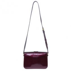 مملوكة مسبقًا Saint Laurent Paris Purple Patent Leather Classic Y Crossbody
