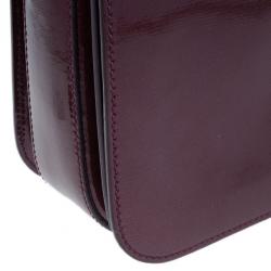 مملوكة مسبقًا Saint Laurent Paris Purple Patent Leather Classic Y Crossbody