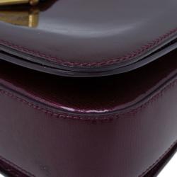 مملوكة مسبقًا Saint Laurent Paris Purple Patent Leather Classic Y Crossbody