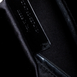 Saint Laurent Black Textured Leather Medium Cabas Chyc Satchel