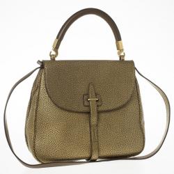 مملوكة مسبقًا Saint Laurent Paris Light Brown Pebbled Calfskin 'Pleine Fleur Aniline' Crossbody Bag
