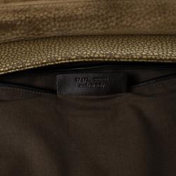 مملوكة مسبقًا Saint Laurent Paris Light Brown Pebbled Calfskin 'Pleine Fleur Aniline' Crossbody Bag