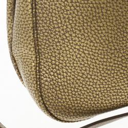 مملوكة مسبقًا Saint Laurent Paris Light Brown Pebbled Calfskin 'Pleine Fleur Aniline' Crossbody Bag