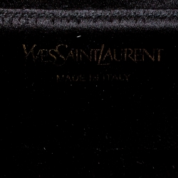 Pre Owned حقيبة كلتش سان لوران بل دو جور قلاب جلد بيج داكنة