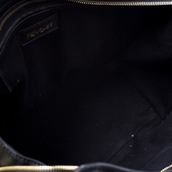 Saint Laurent Black Leather Large Cabas Chyc Satchel