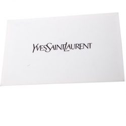 Pre Owned Saint Laurent Beige/Black Calfhair and Leather Ligne Y Charm Crossbody Bag